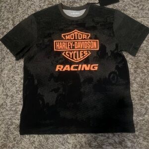 Harley-Davidson Black and Orange Racing Tee
